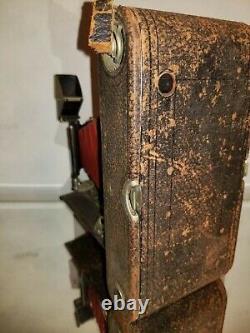 ANTIQUE RED bellows VEST POCKET KODAK FOLDING CAMERA model c no. 3-A 1909