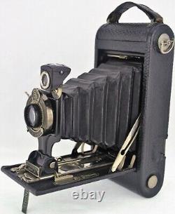 Antique Folding Bellows Camera No. 1A AUTOGRAPHIC KODAK JR. Clean Clear Glass