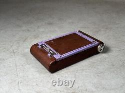 Antique KODAK Petite Vest Pocket Folding Camera Purple Pink Bellows Nice