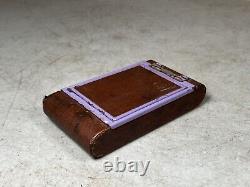 Antique KODAK Petite Vest Pocket Folding Camera Purple Pink Bellows Nice