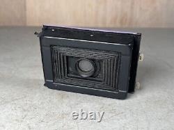 Antique KODAK Petite Vest Pocket Folding Camera Purple Pink Bellows Nice