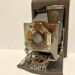 Antique Kodak 1909 No. 3 Folding Pocket Model H Bellows Camera Library Decor USA