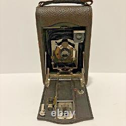 Antique Kodak 1909 No. 3 Folding Pocket Model H Bellows Camera Library Decor USA