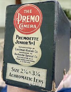 Antique Kodak Eastman Premoette Camera No 1, Org Patent 1903 In Original Box