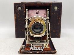 Antique Kodak No. 4 Cartridge Model E Folding Camera with Bausch & Lomb Brass Lens