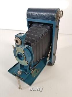 Antique Kodak Ranbow Hawk-Eye No. 2 Folding Model B in Blue. Very good. Must see