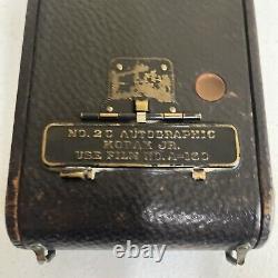 Eastman Kodak No. 2C Autographic Jr. Folding Camera shutter TEATED