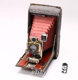 Eastman No. 4a Folding Kodak Model B Red Bellows Huge