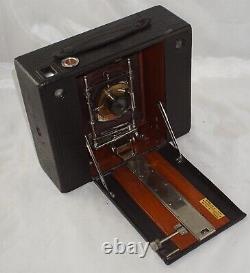 Eastman No. 5 Cartridge Kodak Camera with Red Bellows & Brass Lens