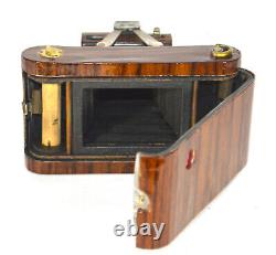 Folding Camera Antique Kodak # 0 Folding Pocket Model A-b Custom Eastrn Rosewood