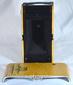 Folding Camera Antique Kodak # 3a Autographic Folding Pocket Model C, Maple Wood