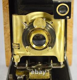 Folding Camera Antique Kodak No. 3 Folding Pocket Model H Custom B. E. Maple Wood