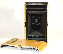Folding Camera Antique Kodak No. 3 Folding Pocket Model H Custom B. E. Maple Wood