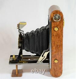 Folding Camera Kodak # 2a Autographic Brownie Vin/antique Custom Eucalyptus Wood