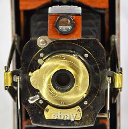 Folding Camera Kodak No 1a Folding Pocket Model D Antique Custom Bubinga Wood