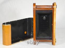 Folding Camera Kodak No 1a Folding Pocket Model D Antique Custom Cypress Wood
