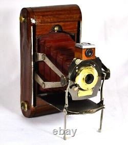 Folding Camera Kodak No. 1a Folding Pocket Model D Antique Custom East Rosewood