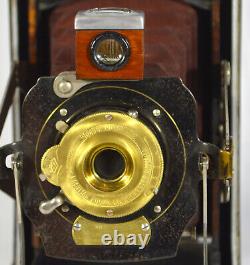 Folding Camera Kodak No 1a Folding Pocket Model D Antique Custom Fumed Oak
