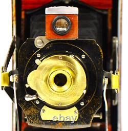 Folding Camera Kodak No. 1a Folding Pocket Model D Antique Custom Padauk Wood