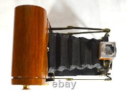 Folding Camera Kodak No 1a Folding Pocket Model D Antique Custom Walnut Wood