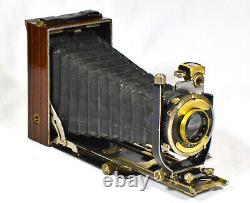 Folding Camera Kodak Recomar 18 Double Extension Camera Antique Custom Rosewood