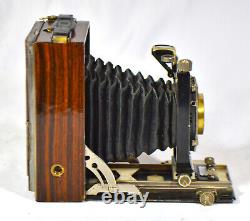 Folding Camera Kodak Recomar 18 Double Extension Camera Antique Custom Rosewood