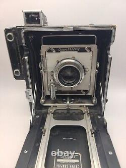 Graflex Crown Graphic 4x5 Large Format Press Camera with Kodak Ektar 127mm f4.7
