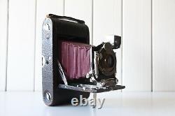 KODAK Automatic Red Bellows Antique Folding Camera Working Condition