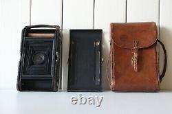 KODAK Automatic Red Bellows Antique Folding Camera Working Condition