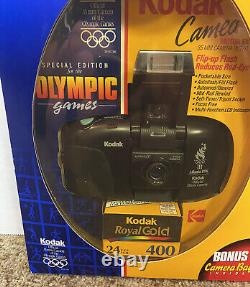 Kodak Cameo Motor EX Atlanta 1996 Olympics 35mm Film Folding Face Camera New