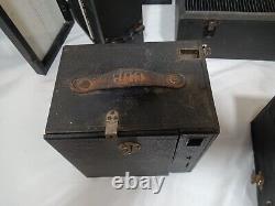 Kodak Eastman Brownie, Britelite 200 Magic Lantern Slide Cases Premo Jr Lot
