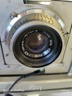 Kodak Master View 4x5 Camera In Case & Kodak Ektar 135mm & Graphex 90mm lens