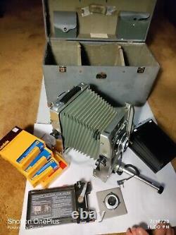 Kodak Master View 4x5 Camera In Case & Kodak Ektar 135mm & Graphex 90mm lens