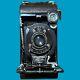 Kodak No. 1 Pocket Autographic Rollfilm Folding Camera Art Deco in Box Rare Brown