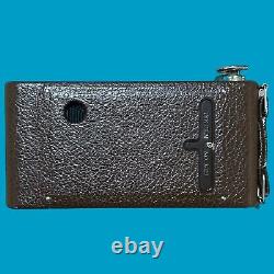 Kodak No. 1 Pocket Autographic Rollfilm Folding Camera Art Deco in Box Rare Brown