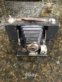 Kodak No. 2 Folding Pocket Brownie Camera C1907 Stands Sideway US Air Force