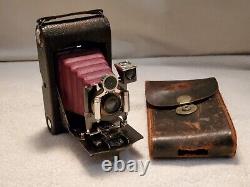 Kodak No. 3 Model F Folding Pocket Camera, Rapid Rectilinear Bausch Lomb Lens
