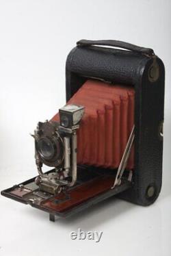 Kodak No. 4 Camera A Folding Antique red bellows brass lens wooden Memphis TN
