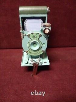 Kodak Petite Green/Teal Art Deco Folding Camera