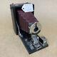 Kodak Premoette No. 1909 Red Bellows Folding Compact Camera CUTE