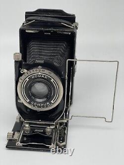 Kodak Recomar Model 18 Folding Camera 105mm Germany c. 1932-40 G800 Case Manual