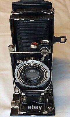 Kodak Recomar Model 18 Folding Camera w Case 1932 1940, Owner's Manuel w More