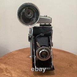 Kodak Tourist Camera With Flashlight And Original Leather Case