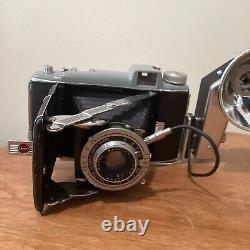 Kodak Tourist Camera With Flashlight And Original Leather Case