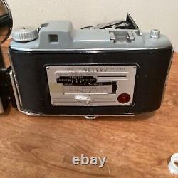 Kodak Tourist Camera With Flashlight And Original Leather Case