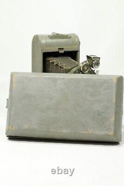 Kodak Vanity Vest Pocket Series III camera. Sea gull Gray. Case