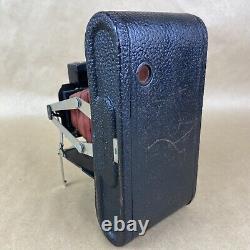 No. 1A Folding Pocket Kodak Red Bellows Folding Camera With Case
