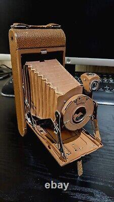 No. 1A Pocket Junior Kodak Rare Brown Model With Original Brown Bellows