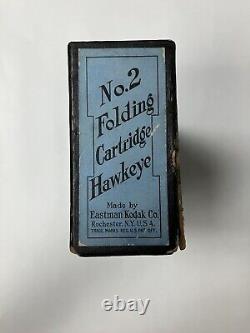 No. 2 Folding Cartridge Hawkeye With Original Box By Eastman Kodak Co