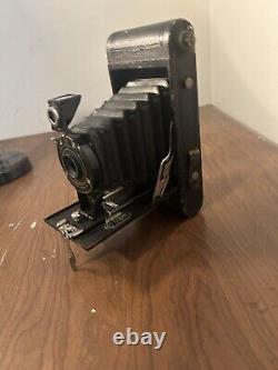 Orig Eastman Kodak Folding Cartridge Hawk-Eye No. 2A (116 Film) Camera UNTESTED